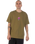 The Santa Cruz Mens Knibbs Cryptic World Centre T-Shirt in Deep Olive
