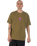 The Santa Cruz Mens Knibbs Cryptic World Centre T-Shirt in Deep Olive