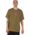 The Santa Cruz Mens Knibbs Cryptic World Centre T-Shirt in Deep Olive