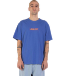 The Santa Cruz Mens Classic Fade Strip Centre T-Shirt in Sapphire