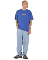 The Santa Cruz Mens Classic Fade Strip Centre T-Shirt in Sapphire