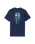The Santa Cruz Mens Meek Pinstripe Slasher T-Shirt in Midnight Blue