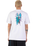 The Santa Cruz Mens Meek Pinstripe Slasher T-Shirt in White