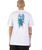 The Santa Cruz Mens Meek Pinstripe Slasher T-Shirt in White