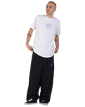 The Santa Cruz Mens Meek Pinstripe Slasher T-Shirt in White