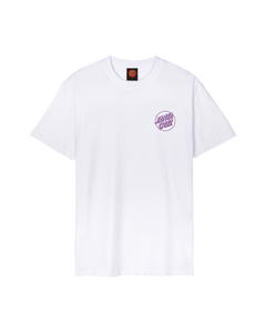 The Santa Cruz Mens Forging Dot T-Shirt in White