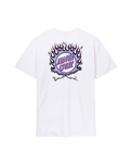 The Santa Cruz Mens Forging Dot T-Shirt in White