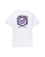 The Santa Cruz Mens Forging Dot T-Shirt in White
