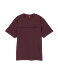 The Santa Cruz Mens Tonal Opus Dot Stripe T-Shirt in Dark Plum