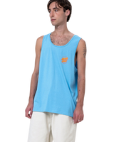 Partial Dot Vest in Pacific Blue