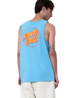 Partial Dot Vest in Pacific Blue