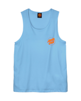 Partial Dot Vest in Pacific Blue