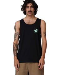 The Santa Cruz Mens Partial Dot Vest in Black & Mint