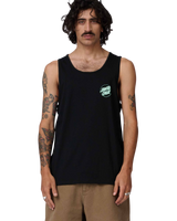 The Santa Cruz Mens Partial Dot Vest in Black & Mint