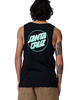 The Santa Cruz Mens Partial Dot Vest in Black & Mint