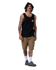 The Santa Cruz Mens Partial Dot Vest in Black & Mint