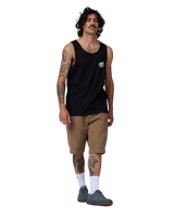 The Santa Cruz Mens Partial Dot Vest in Black & Mint