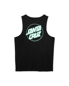 The Santa Cruz Mens Partial Dot Vest in Black & Mint