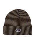 The Santa Cruz Womens Groovy Stack Beanie in Charcoal Wash