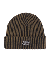The Santa Cruz Womens Groovy Stack Beanie in Charcoal Wash