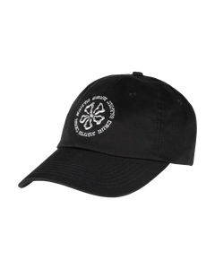 The Santa Cruz Womens Chrome Ringed Flower Cap in Black