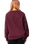 The Santa Cruz Womens Ribbon Script Front Sweatshirt in Dark Cherry