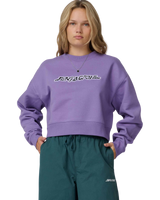 The Santa Cruz Womens Kelp Strip Sweatshirt in Purple Haze