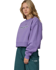 The Santa Cruz Womens Kelp Strip Sweatshirt in Purple Haze