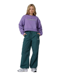The Santa Cruz Womens Kelp Strip Sweatshirt in Purple Haze