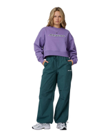 The Santa Cruz Womens Kelp Strip Sweatshirt in Purple Haze