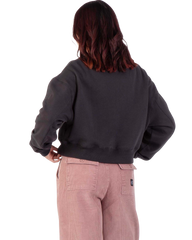 The Santa Cruz Womens Star Snail Sweatshirt in Black Wash