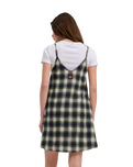 The Santa Cruz Womens Sundance Skater Dress in Navy & Green Check