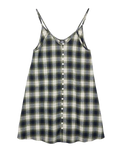 The Santa Cruz Womens Sundance Skater Dress in Navy & Green Check
