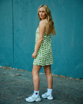 Sun Daze Mini Dress in Green Sun Daze