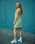 Sun Daze Mini Dress in Green Sun Daze