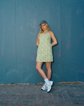 Sun Daze Mini Dress in Green Sun Daze
