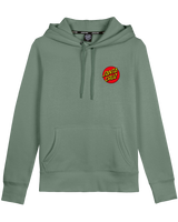 The Santa Cruz Womens Classic Dot Chest Hoodie in Alpine Frost