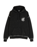 Moon Dot Reflection Hoodie in Black Acid Wash