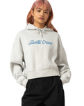 The Santa Cruz Womens Love Script Front Hoodie in Mist