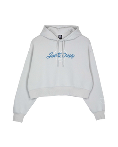 The Santa Cruz Womens Love Script Front Hoodie in Mist