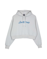 The Santa Cruz Womens Love Script Front Hoodie in Mist