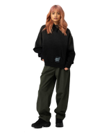 The Santa Cruz Womens Imprint Moon Dot Hoodie in Black Wash