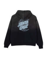 The Santa Cruz Womens Imprint Moon Dot Hoodie in Black Wash
