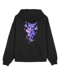 The Santa Cruz Womens Night Critter Hoodie in Black