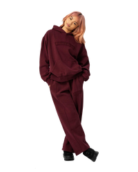 The Santa Cruz Womens SC Stitch Hoodie in Dark Cherry