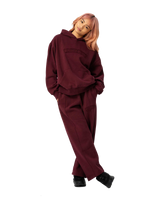 The Santa Cruz Womens SC Stitch Hoodie in Dark Cherry