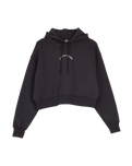 The Santa Cruz Womens Chrome Flower Stack Hoodie in Black Wash