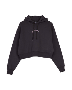 The Santa Cruz Womens Chrome Flower Stack Hoodie in Black Wash