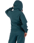 The Santa Cruz Womens Groovy Stack Hoodie in Deep Sea Wash