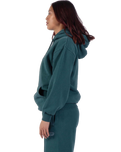 The Santa Cruz Womens Groovy Stack Hoodie in Deep Sea Wash
